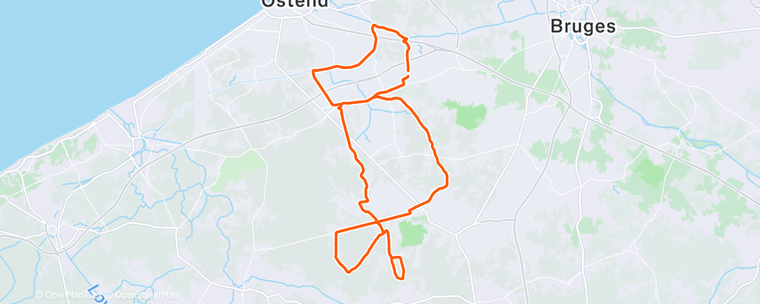 Map of the activity, Fahrt am Morgen