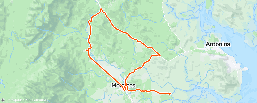 Map of the activity, Pedalada 53-2025.
