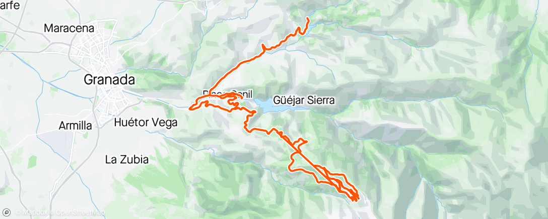Map of the activity, Sierra Nevada #5