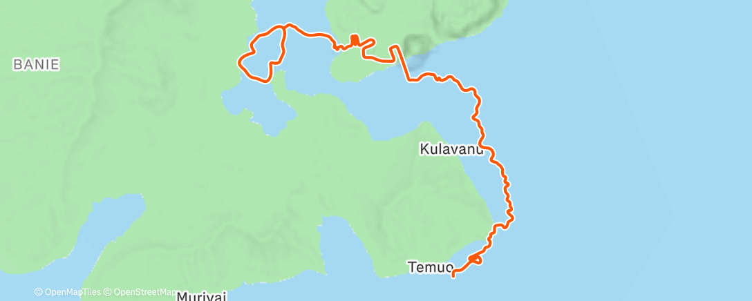 活动地图，Zwift - Coast to Coast in Watopia