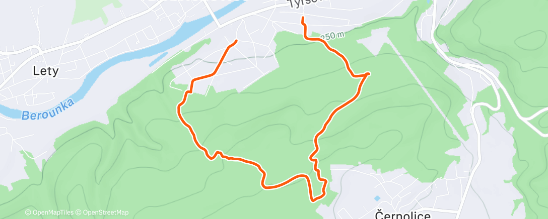 Map of the activity, Morning Ride