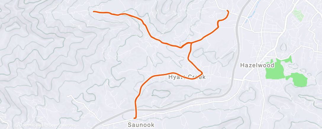 Map of the activity, Morning Ride
