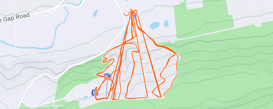 Map of the activity, Morning Snowboard