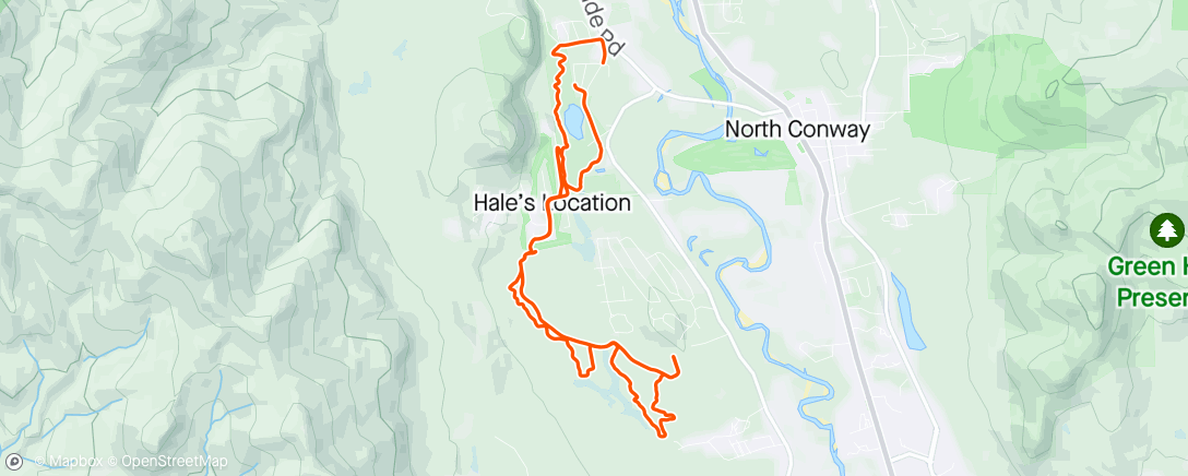 Map of the activity, Neighborhood Trail Exploration