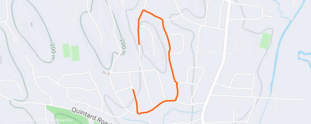 Map of the activity, Dog walk