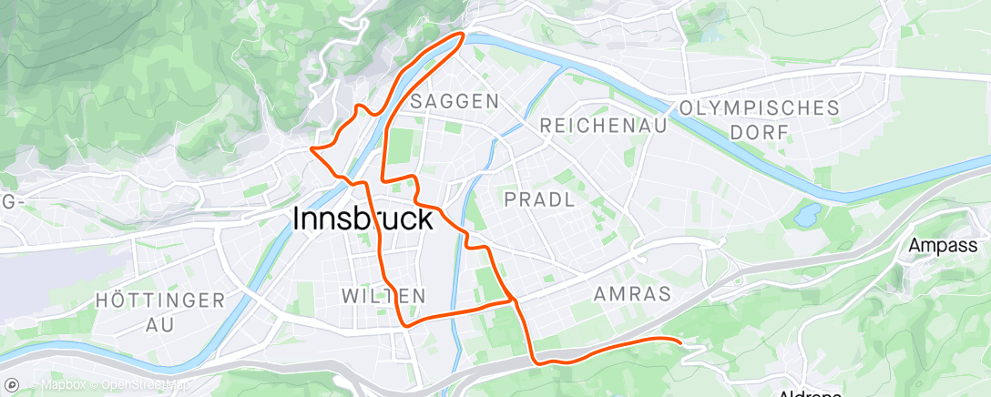 Map of the activity, Zwift - Group Ride: PACK Social + KOM After Party  (D) on Innsbruck KOM After Party in Innsbruck
