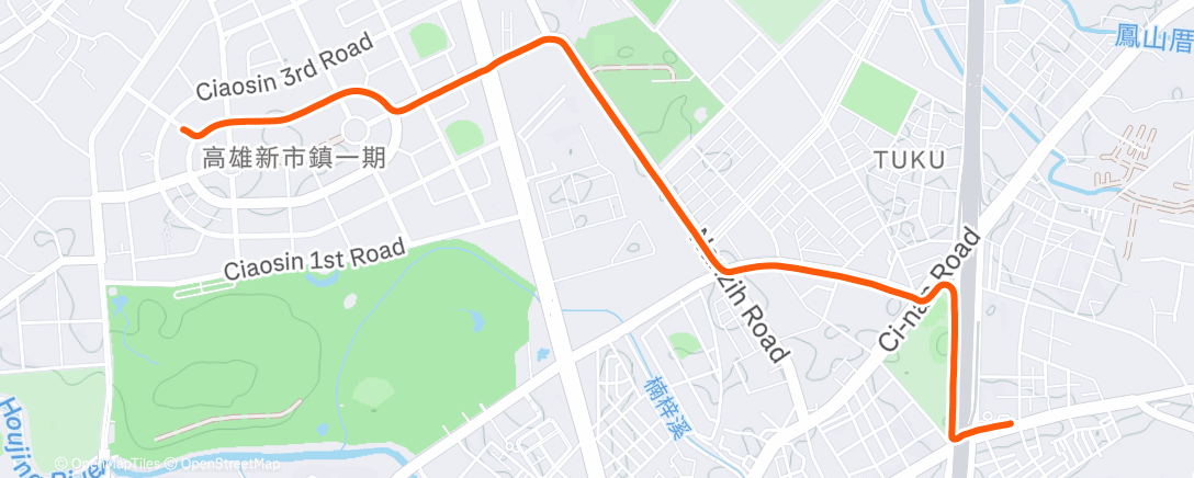 Карта физической активности (晨間騎乘)