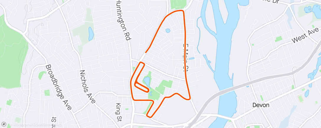 Map of the activity, First ride post ACL reconstruction