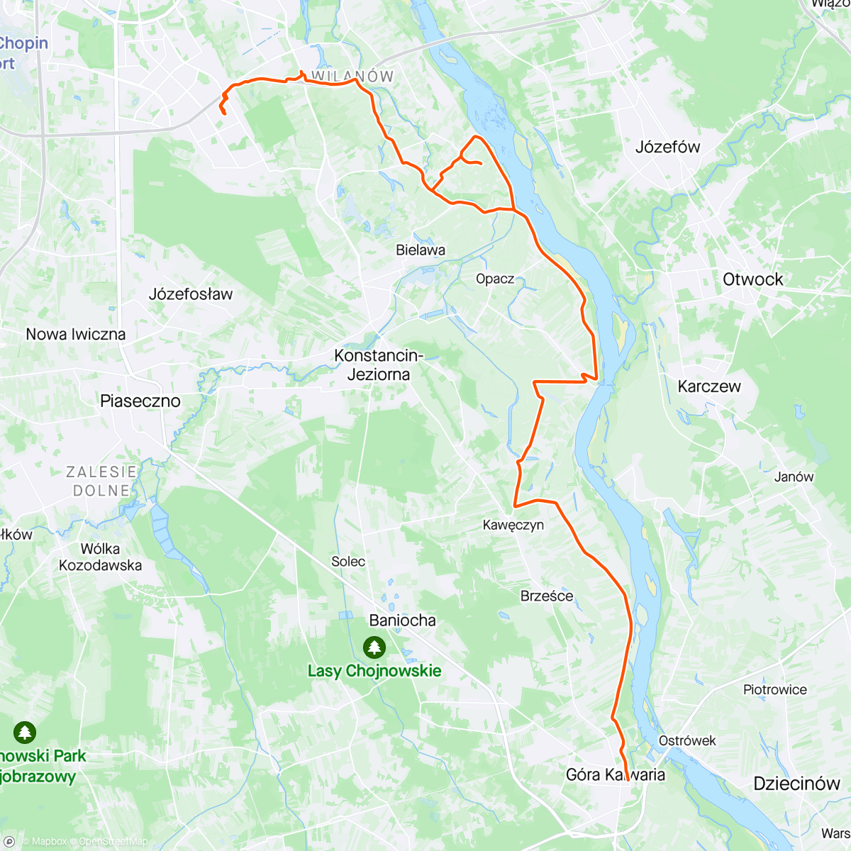 Mappa dell'attività Sprawdzić nowy garnitur / Dorosłem do innego koloru bibsów Ride 😎