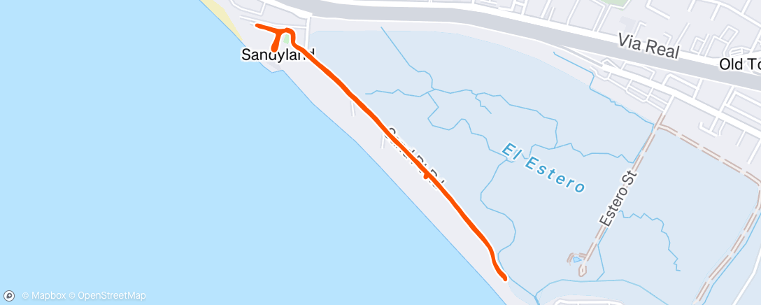 Map of the activity, Morning Run