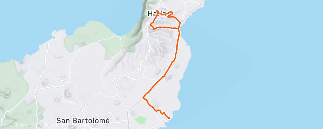 Map of the activity, Afternoon Ride
