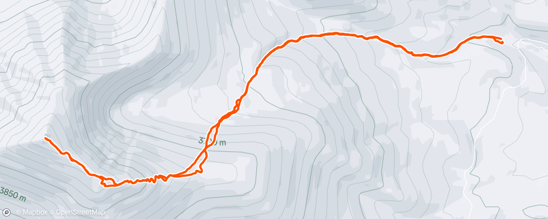 Map of the activity, Morning Hike