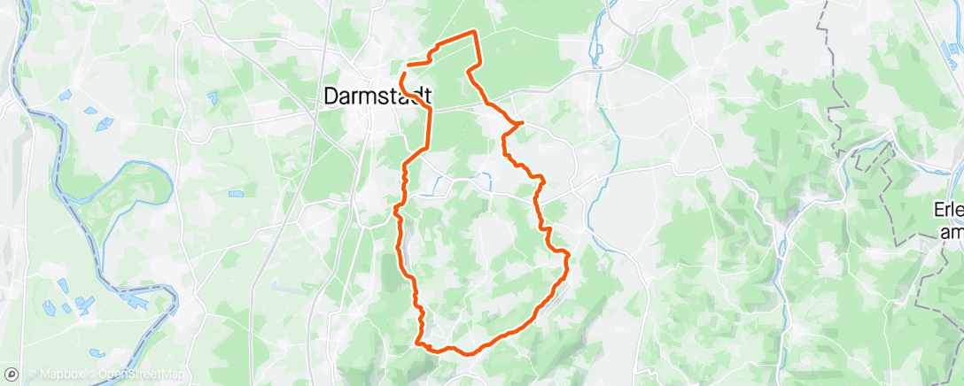 Map of the activity, Gravel-Fahrt zur Mittagszeit