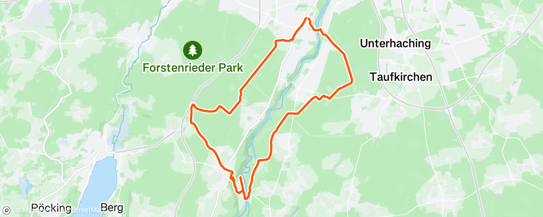 Map of the activity, Finally a nice weather day in Munich