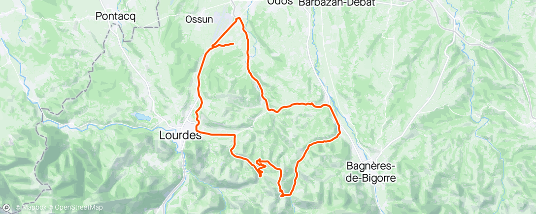 Mapa da atividade, La Croix Blanche, par les ardoisières