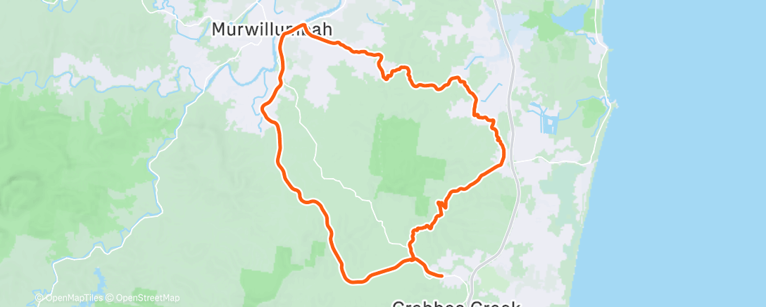 Map of the activity, Cudgera Loop