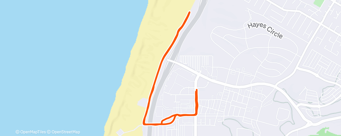 Map of the activity, Lunch Run
