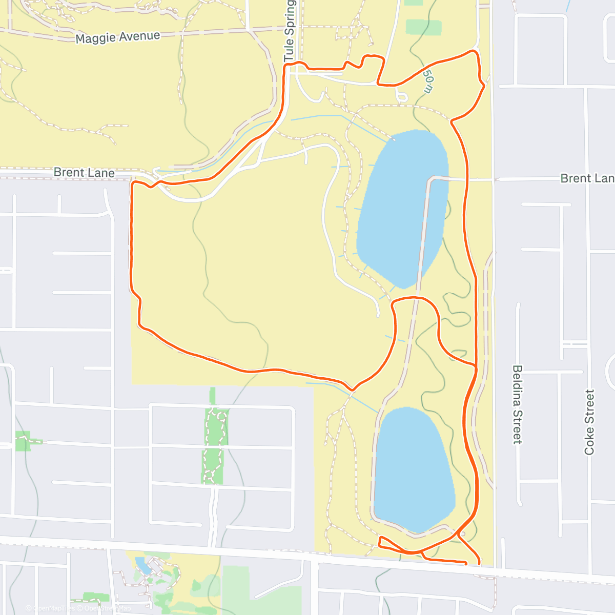Map of the activity, Recovery block week 2