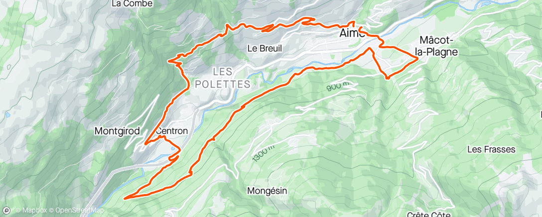 Map of the activity, Bouclette VTT