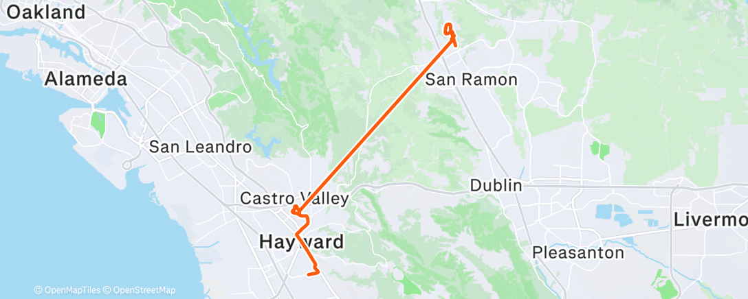 Map of the activity, Lunch Walk