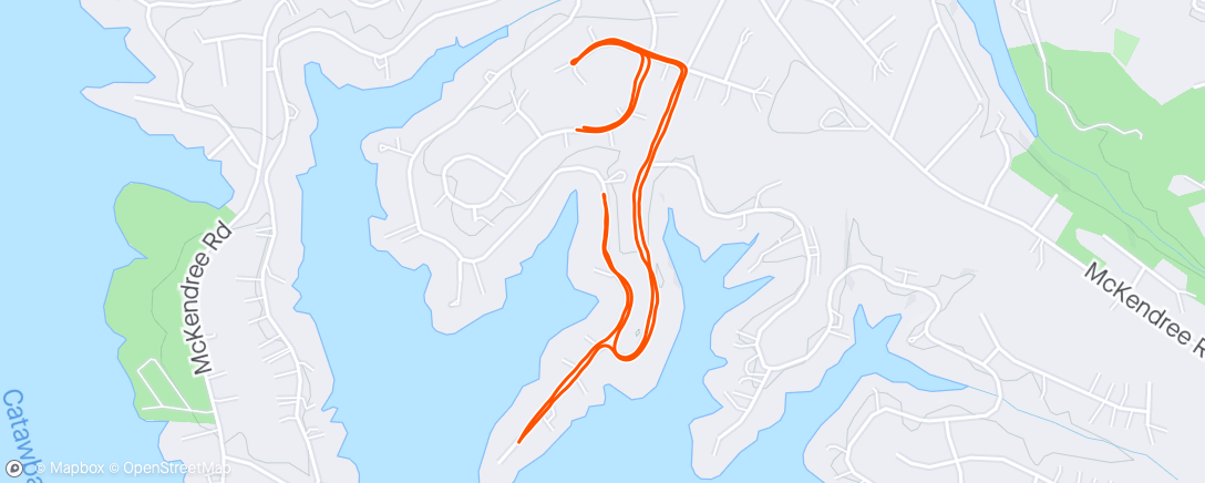 Map of the activity, Fartlek