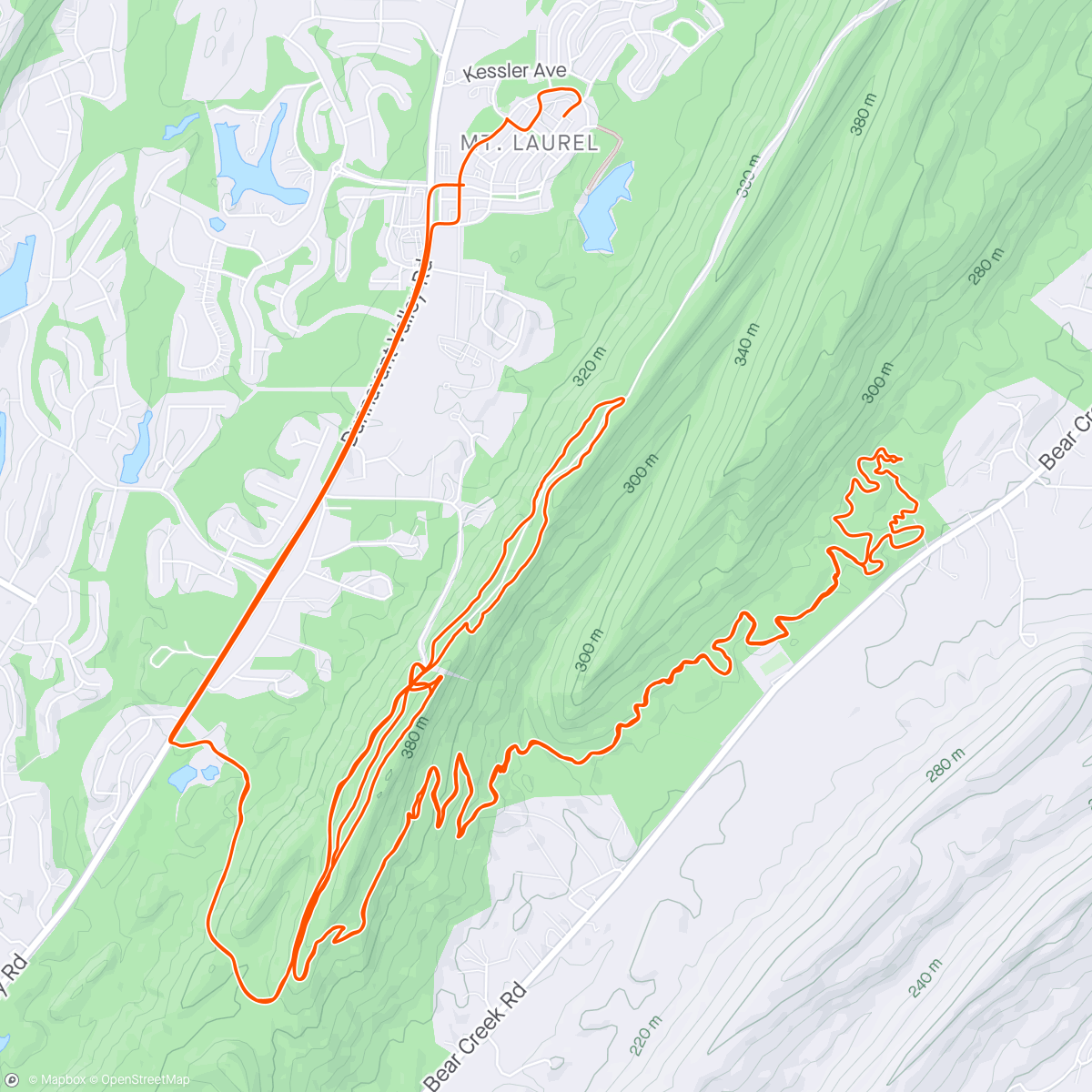 Map of the activity, Morning Mountain Bike Ride Easy