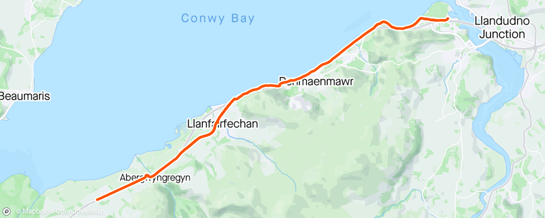 Map of the activity, Part ride