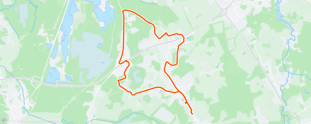 Map of the activity, Afternoon Ride