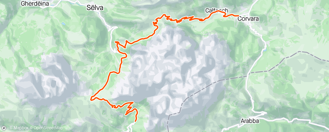 Map of the activity, ROUVY - Passo Pordoi to Corvara | Sella Ronda | Italy