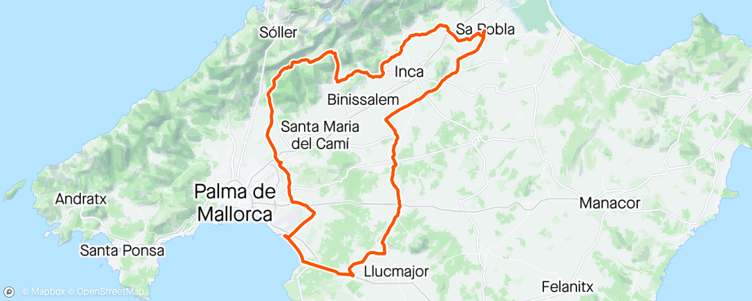 Map of the activity, Mallorca #4