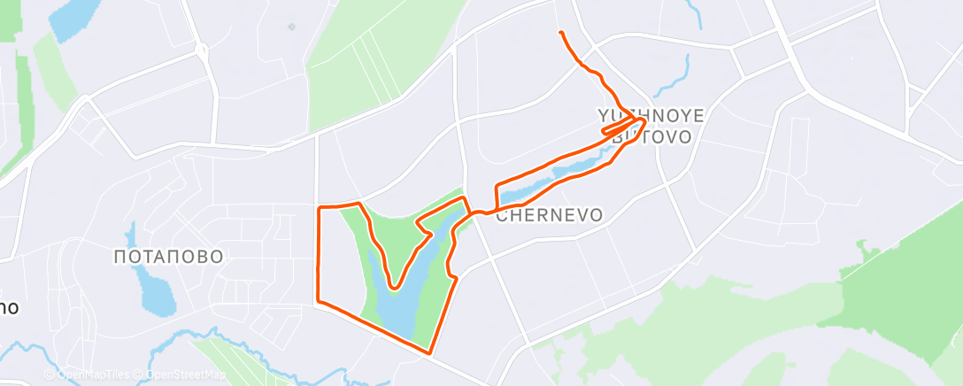 Карта физической активности (Afternoon Run)