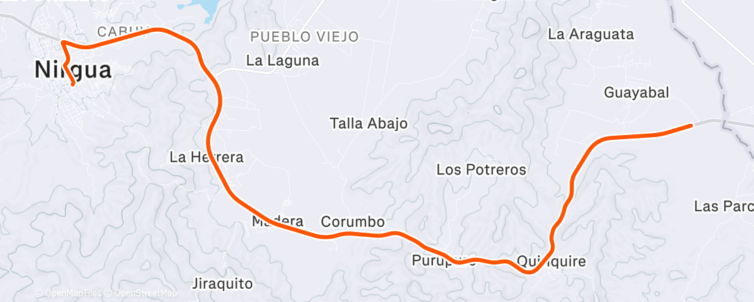 Map of the activity, Morning Ride