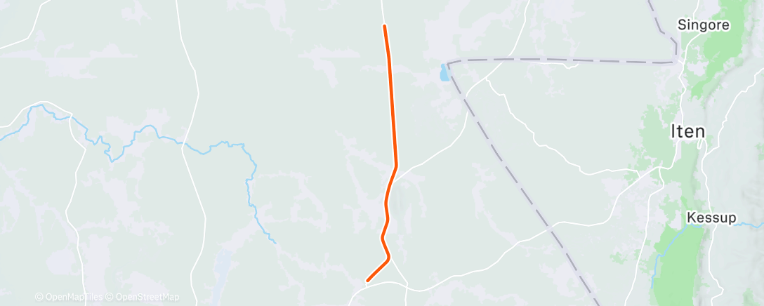 Map of the activity, Утренний забег