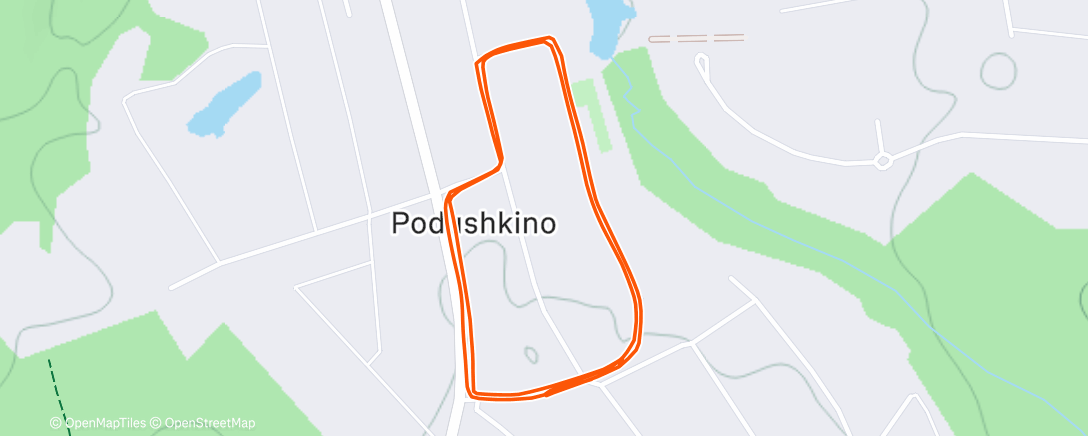 Map of the activity, Ночной забег