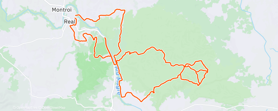 Map of the activity, MTB Rock & Roll Nadalenc 🎸🎄