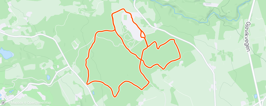 Mapa da atividade, Evening Ride