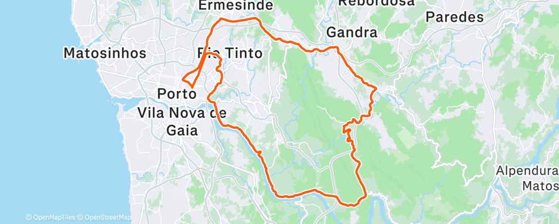 Карта физической активности (Volta de bicicleta matinal)