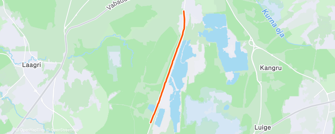 Map of the activity, 10x400m
