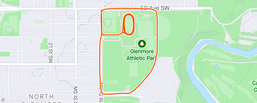 Map of the activity, Jumping in on Ali’s Workout