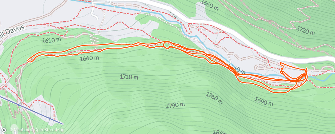 Map of the activity, Afternoon Nordic Ski