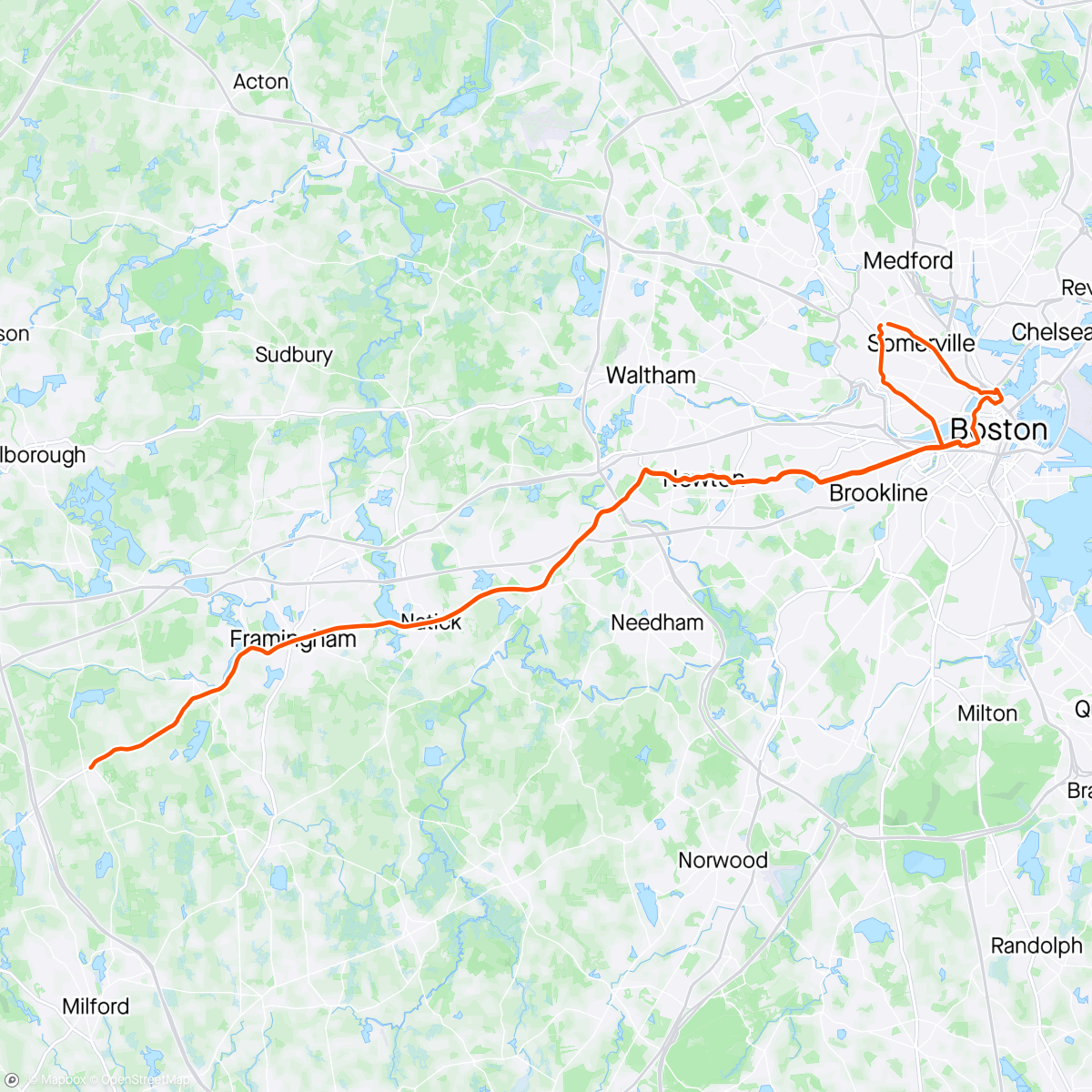 Map of the activity, Midnight Marathon ride, that was amazing.