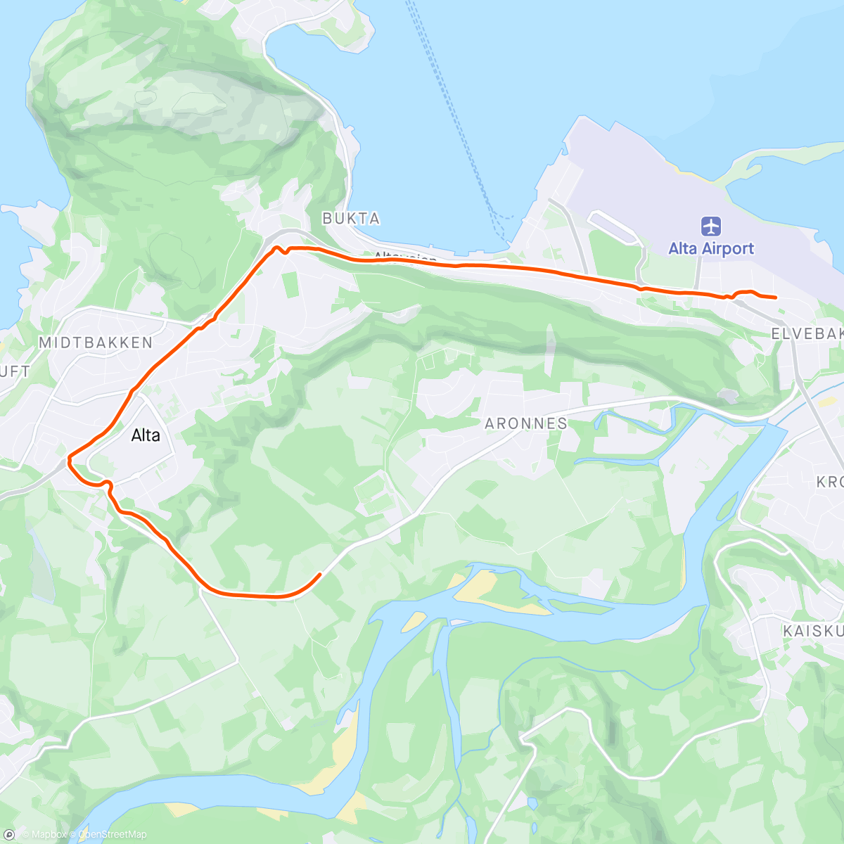 Map of the activity, Barnevogn