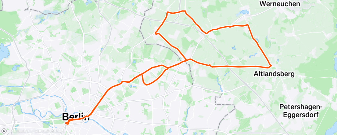 Map of the activity, Trek Ride - Afterwork North East