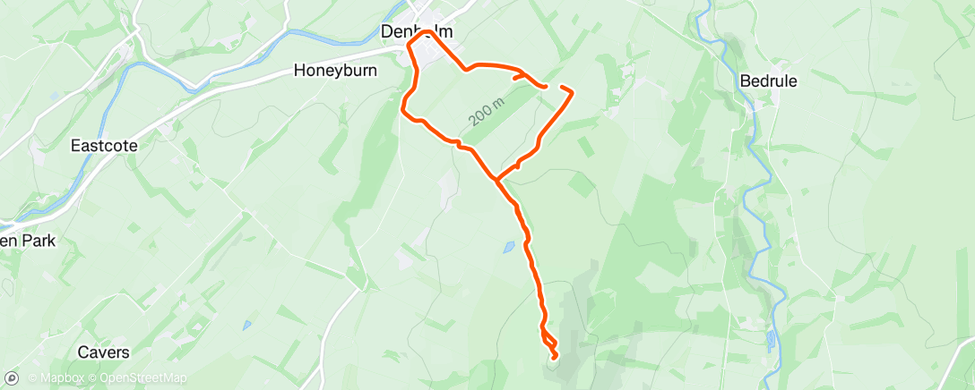 Map of the activity, Afternoon Ride
