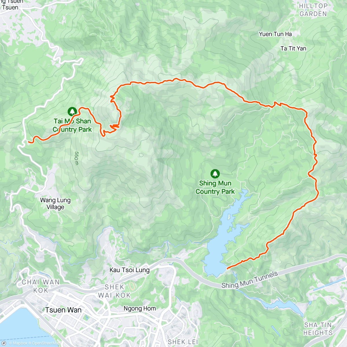 Kaart van de activiteit “迷你四徑 - 麥理浩徑 Four Trails Mini - McLehose trail”