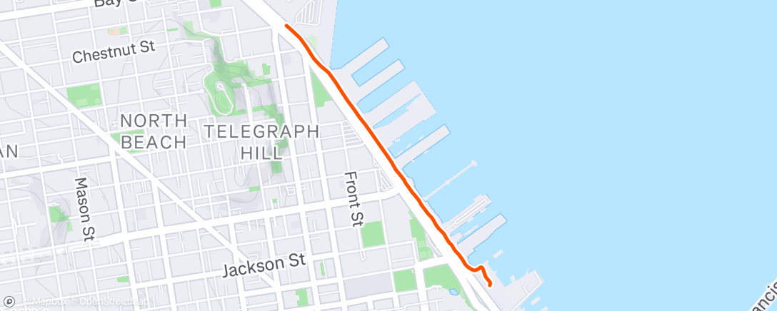 Map of the activity, Afternoon Walk