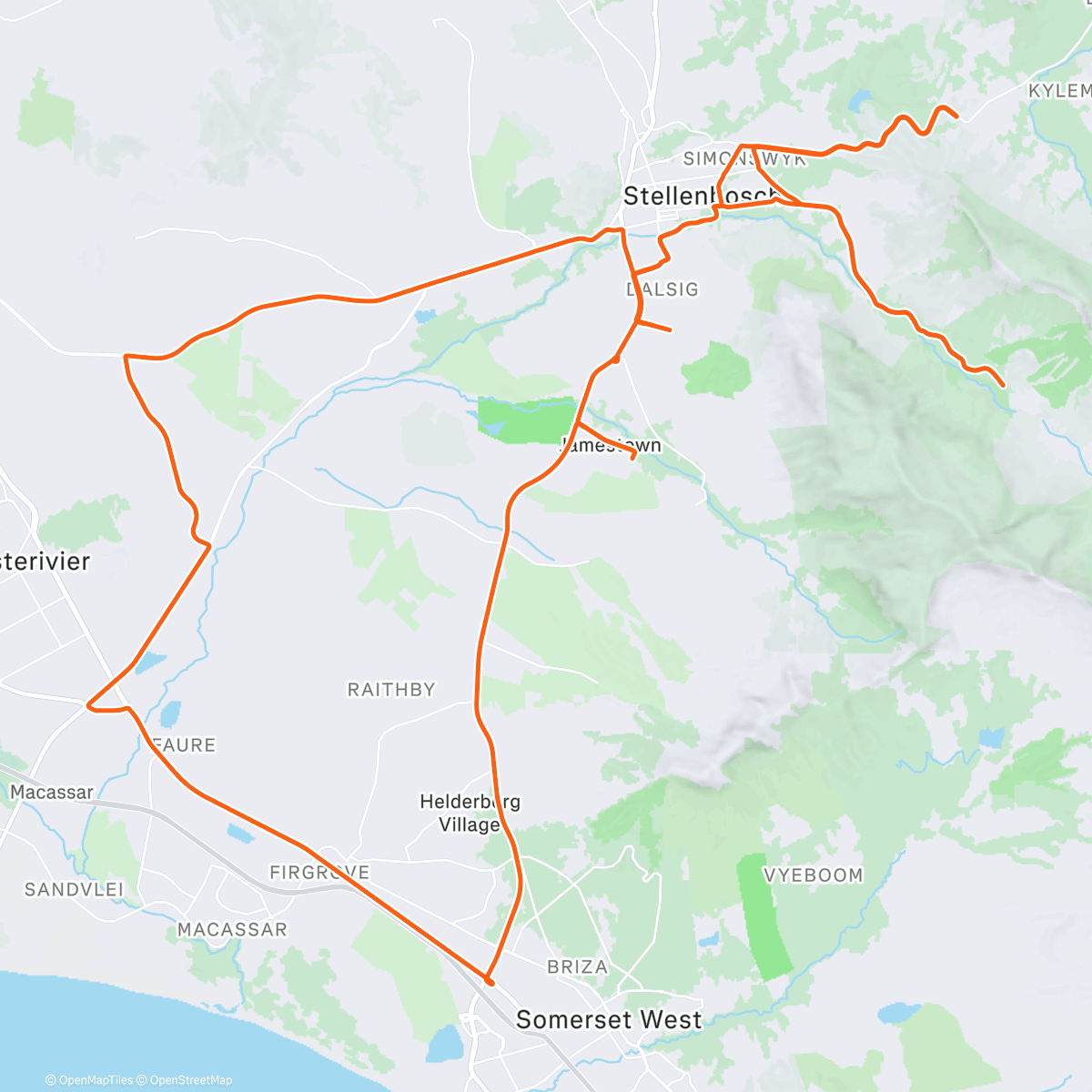 Map of the activity, It’s all water retention