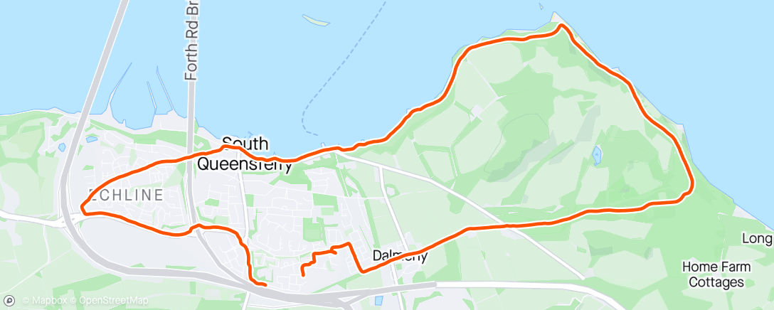 Map of the activity, Post-work run out