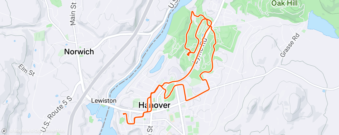 Map of the activity, Afternoon Ride