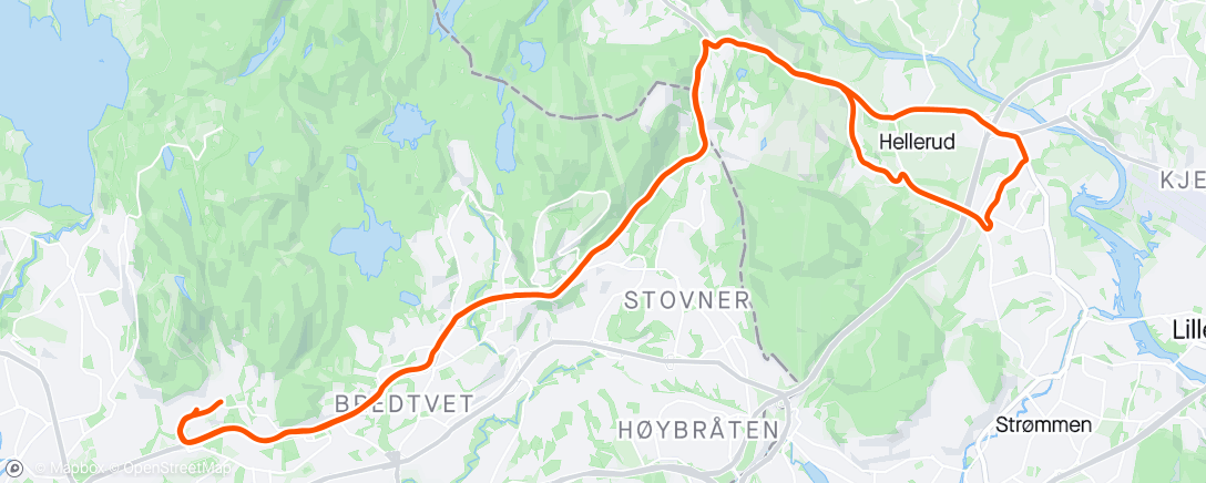 Карта физической активности (Solorunde til Olavsgård)